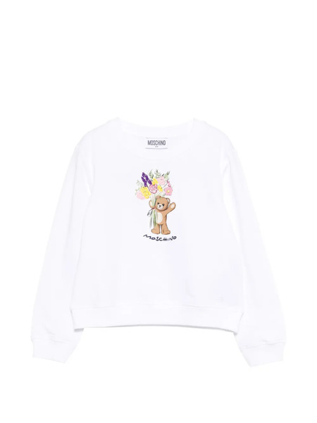  Moschino Kids Teddy-motif Sweatshirt - White 