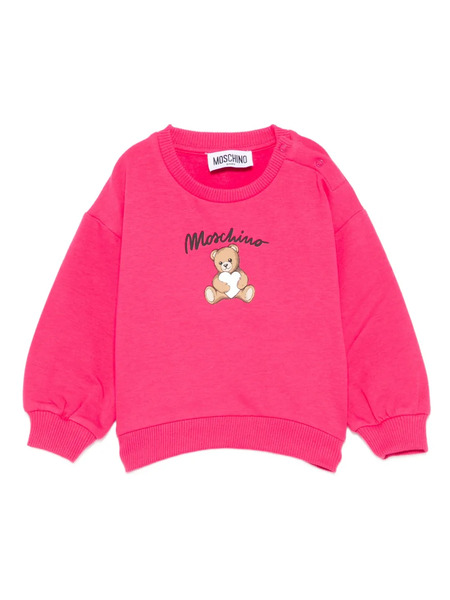  Moschino Kids Teddy-print Sweatshirt - Pink 