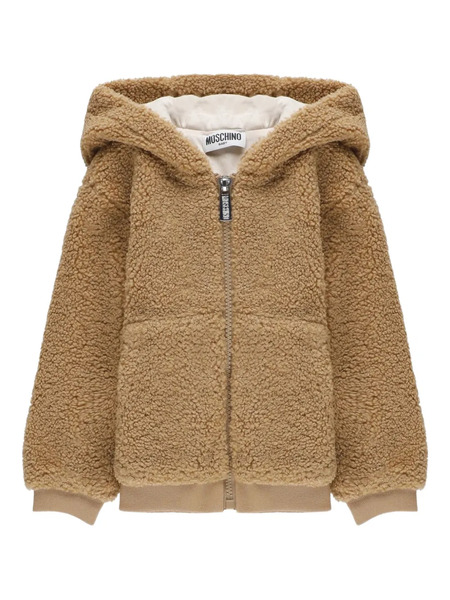  Moschino Kids Zip-up Bomber Jacket - Brown 