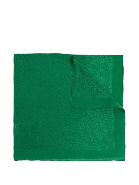  Moschino Lace Silk Scarf - Green 