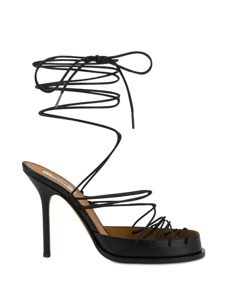  Moschino Lace-up Sandals - Black 