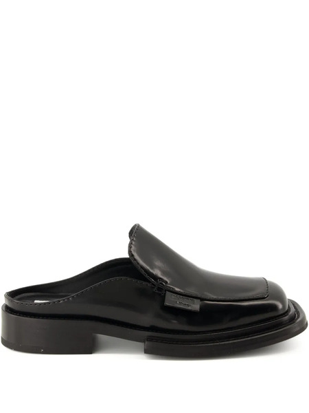  Moschino Leather Mules - Black 