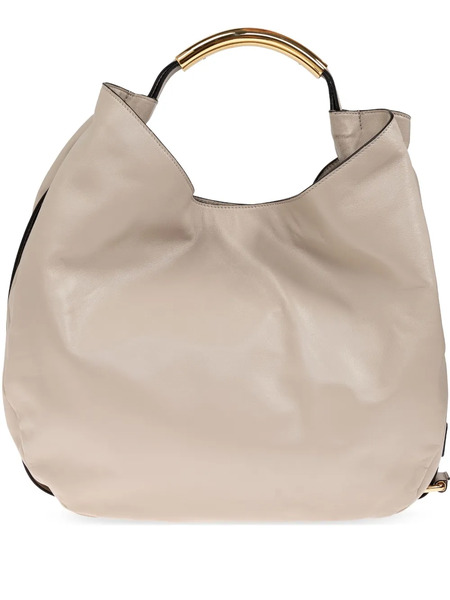  Moschino Leather Tote Bag - Neutrals 