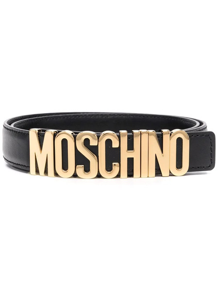  Moschino Logo-buckle Belt - Black 