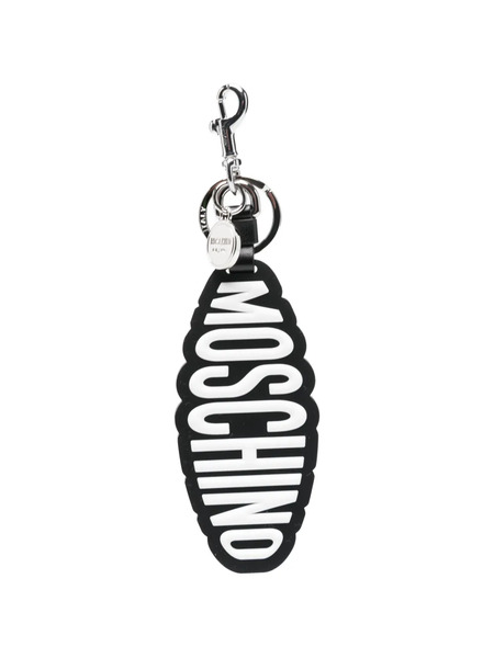  Moschino Logo-detail Keyring - Black 