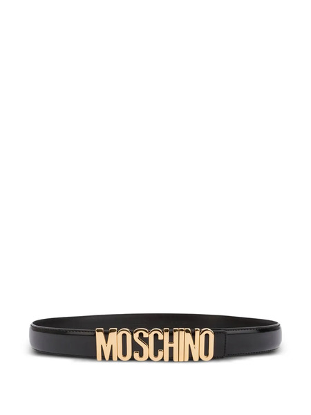  Moschino Logo-detailed Belt - Black 