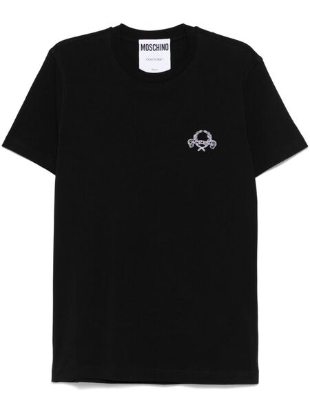 Moschino Logo-embroidered T-shirt - Black 