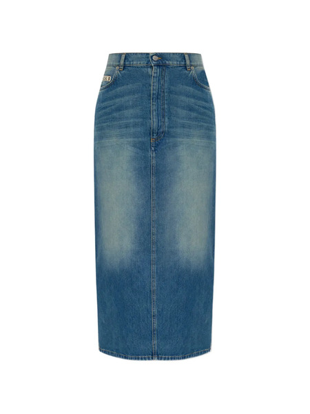  Moschino Logo-label Midi Skirt - Blue 