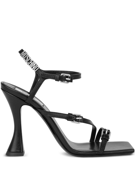  Moschino Logo-lettering Sandals - Black 