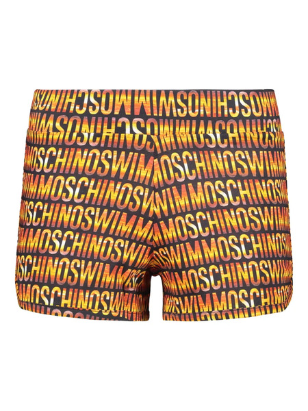  Moschino Logo-pattern Shorts - Orange 