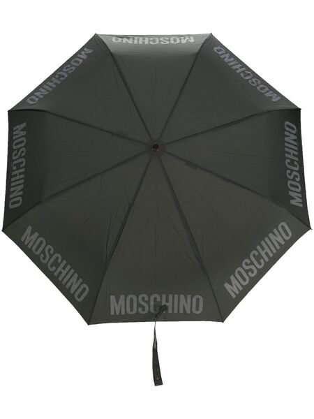  Moschino Logo-print Compact Umbrella - Grey 