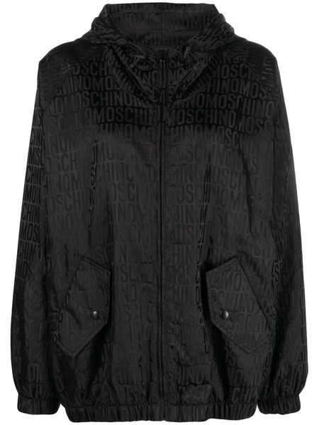  Moschino Logo-print Hooded Jacket - Black 