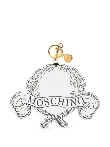  Moschino Logo-print Keychain - White 