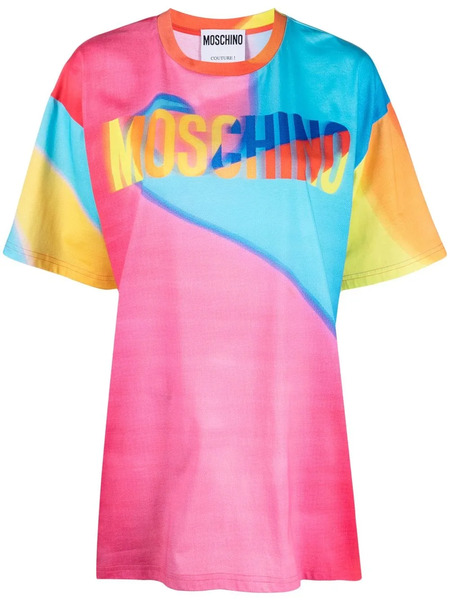  Moschino Logo-print Oversized T-shirt - Pink 