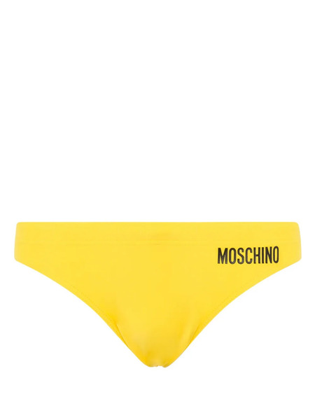  Moschino Logo-print Swim Trunks - Yellow 