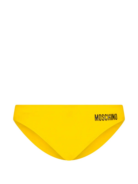  Moschino Logo-print Swim Trunks - Yellow 