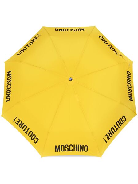  Moschino Logo-print Umbrella - Yellow 