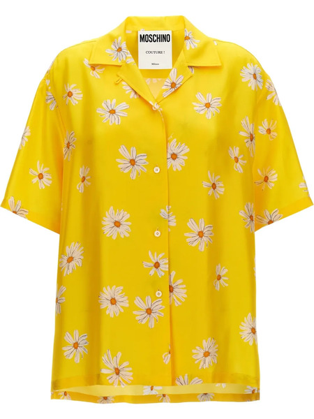  Moschino Margherite-print Shirt - Yellow 