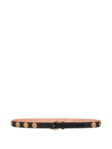  Moschino Medallion-embellished Belt - Black 