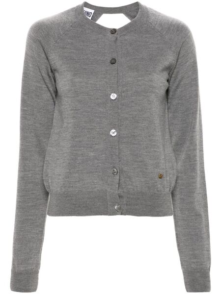  Moschino Mélange-effect Cardigan - Black 