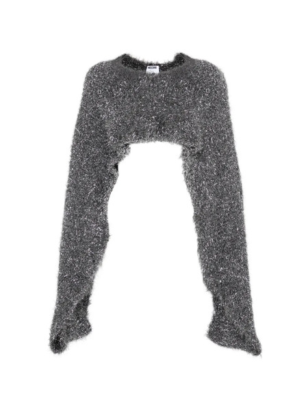 Moschino Metallic Crop Top - Grey 