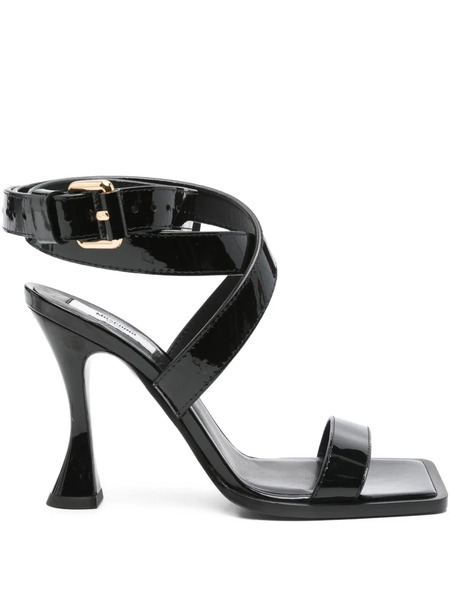  Moschino 90mm Ankle-wrap Sandals - Black 