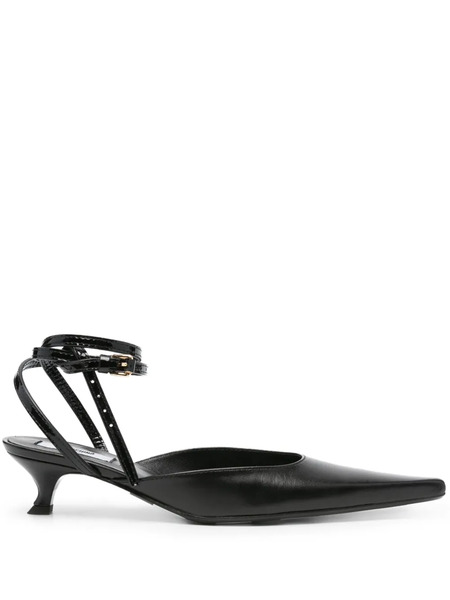  Moschino 40mm Pointed-toe Pumps - Black 