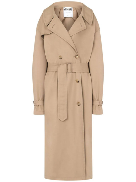  Moschino Notched-lapel Trench Coat - Neutrals 