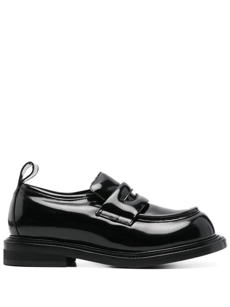  Moschino Patent-leather Loafers - Black 