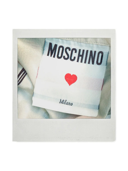  Moschino Photo-print Brooch - Silver 