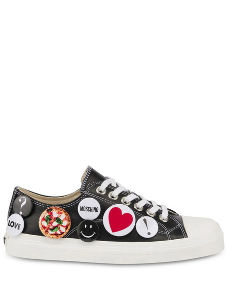  Moschino Pin-embellished Sneakers - Black 