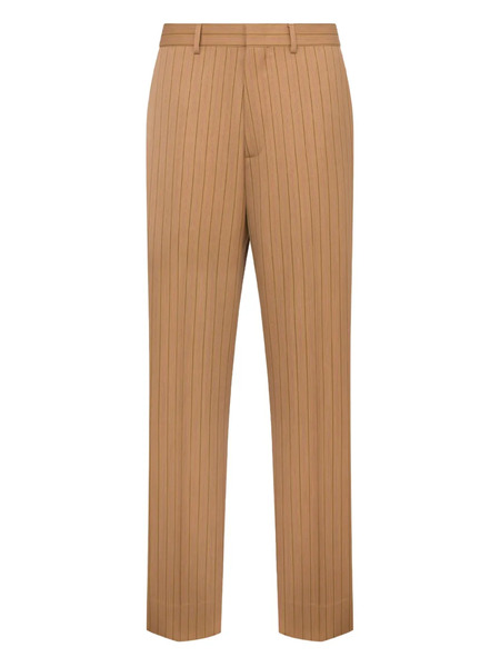  Moschino Pinstriped Tailored Trousers - Brown 