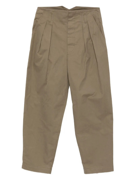  Moschino Pleated-details Trousers - Green 