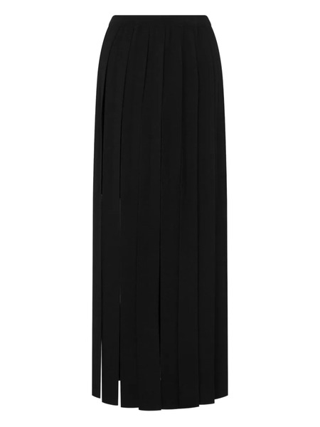  Moschino Pleated Maxi Skirt - Black 
