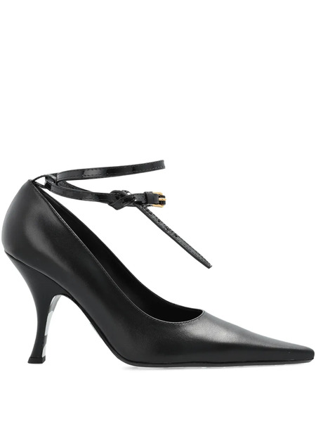  Moschino Pointed-toe Ankle-tie Pumps - Black 
