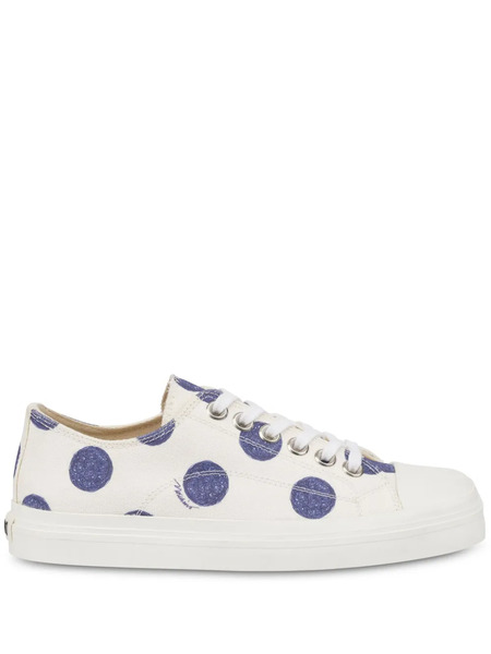  Moschino Polka Dot-print Sneakers - White 