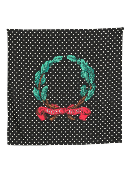  Moschino Polka-dot Scarf - Black 