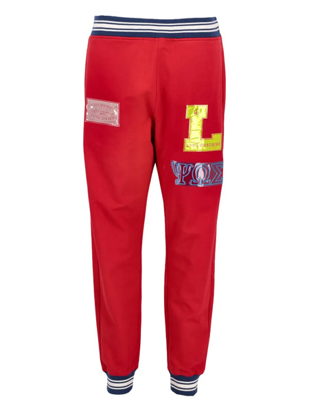  Moschino Pre-owned Logo-patch Track Pants - Red 