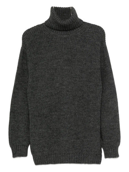  Moschino Roll-neck Tassel-embellished Sweater - Grey 
