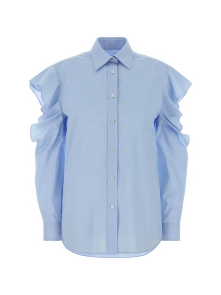  Moschino Ruffled Shirt - Blue 