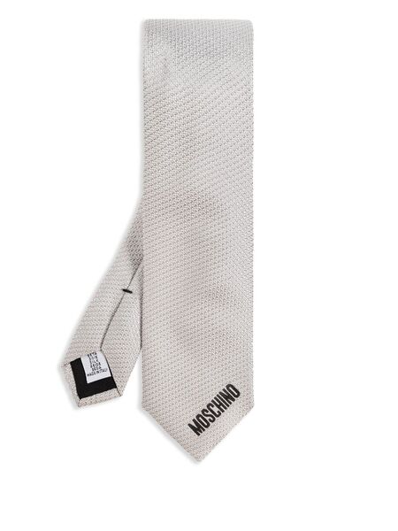  Moschino Silk Tie - Grey 
