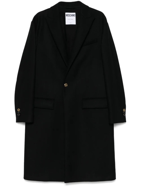  Moschino Single-breasted Coat - Black 