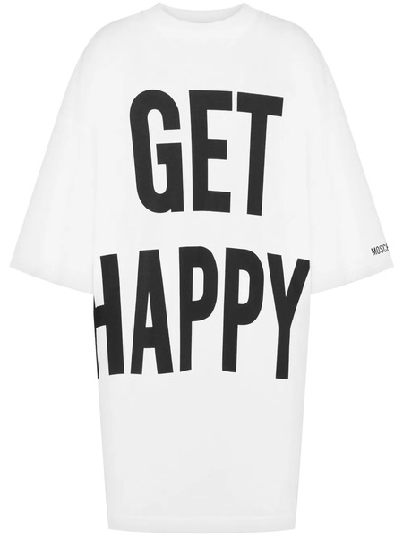  Moschino Slogan-print Dress - White 