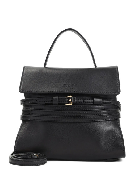  Moschino Small Tie Me Tote Bag - Black 
