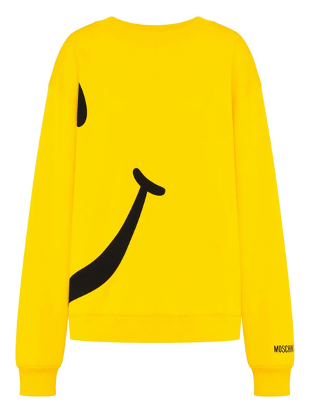  Moschino Smiley-print Sweatshirt - Yellow 