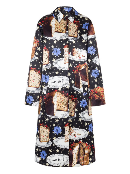  Moschino Star-print Coat - Black 