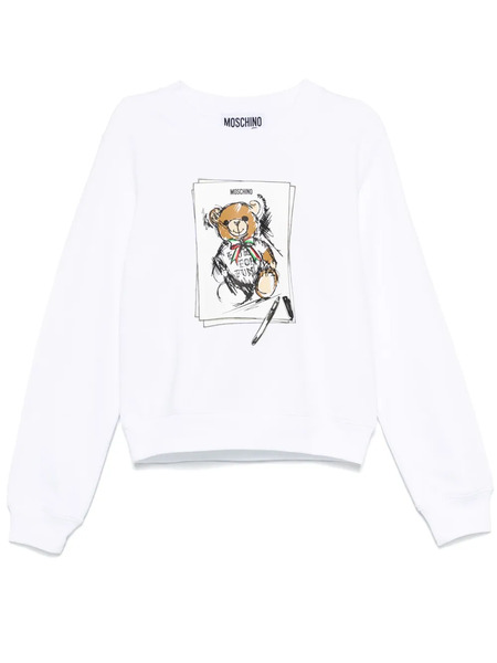  Moschino Teddy Bear-print Sweatshirt - White 