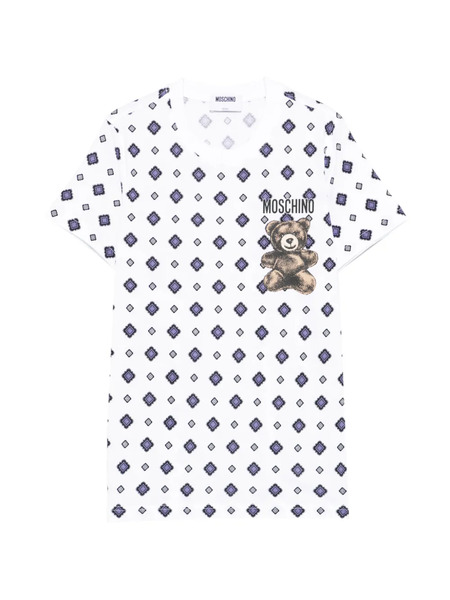  Moschino Teddy-printed T-shirt - White 