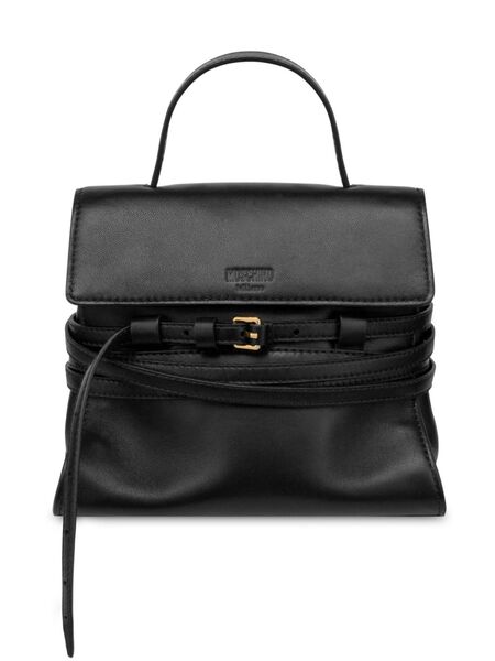  Moschino Tie Me Shoulder Bag - Black 