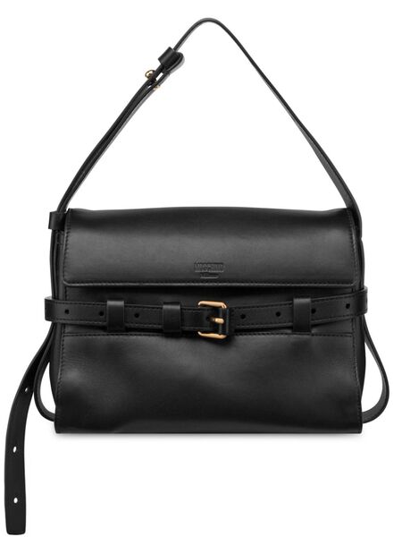  Moschino Tie Me Shoulder Bag - Black 
